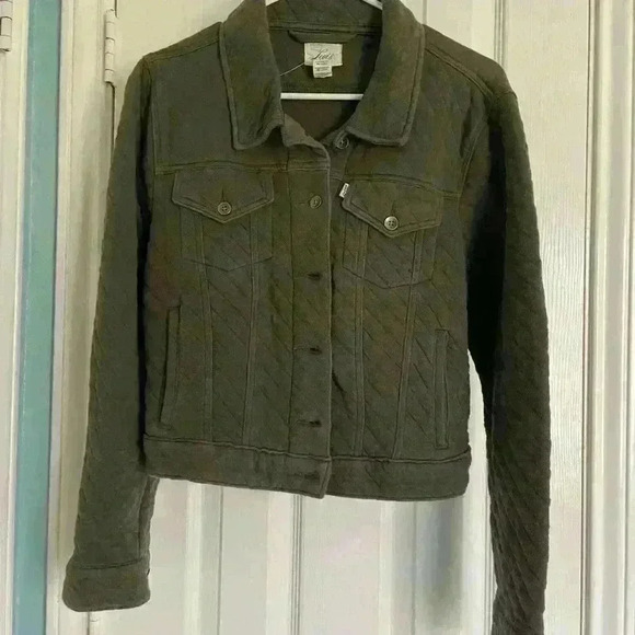 Green Levi’s Quilted Green Soft Jacket size XL - Picture 1 of 3